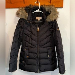 Michael Kors Black Puffer Coat - SM